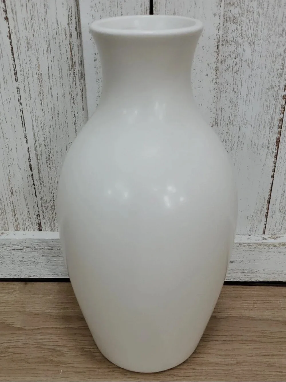 White Ceramic Decorative Vase -